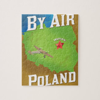 By Air To Poland travel poster Jigsaw Puzzle