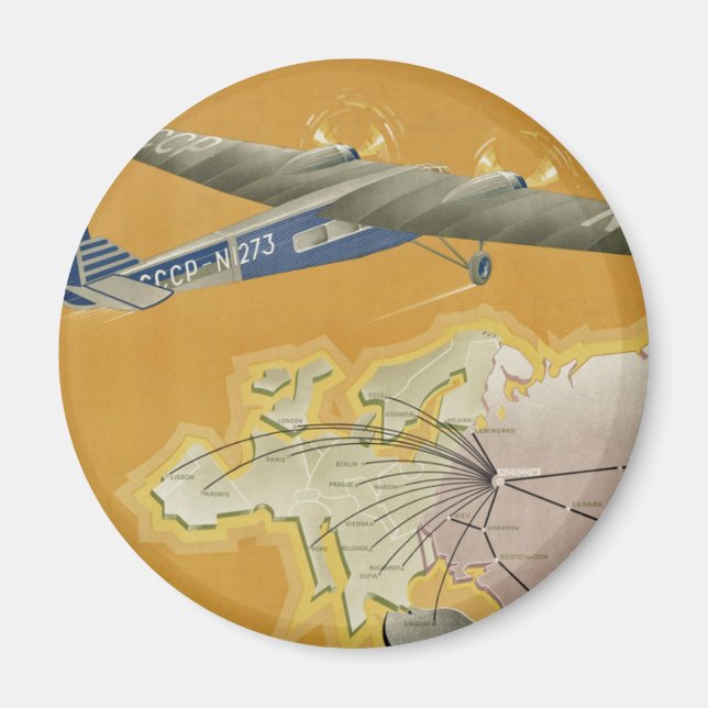 By Air to USSR Magnet (Front)