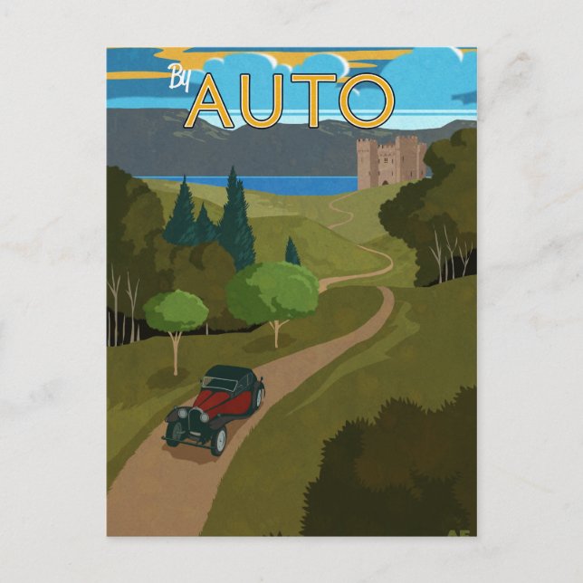 By Auto Postcard (Front)