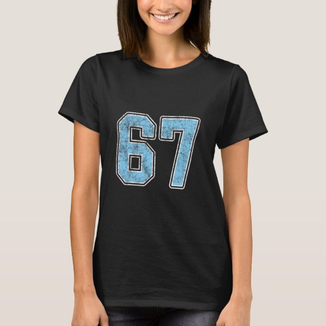 By Blue 67 Six Seven Meme  T-Shirt (Front)