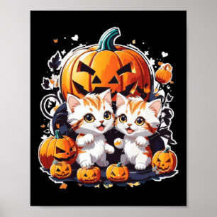 By Cat Catlovers Kids Halloween Poster