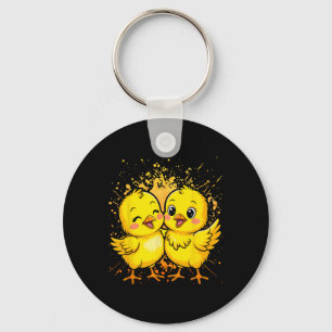By Chicken Chick Farmer Farm Girl Key Ring