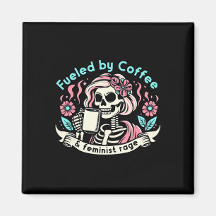 By Coffee & Feminist Rage Feminism Coffee Love Magnet