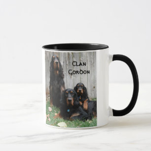 BY COURAGE NOT CRAFT, Gordon Setter Ceramic Mug