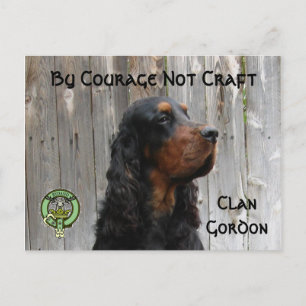 By Courage Not Craft, Gordon Setter Postcard