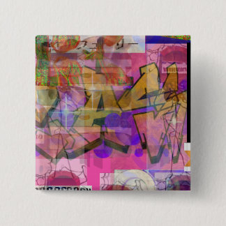 By Deception League "Neo-Graffiti" 15 Cm Square Badge