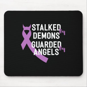 By Demons Guarded By Angels End Addiction Mouse Mat