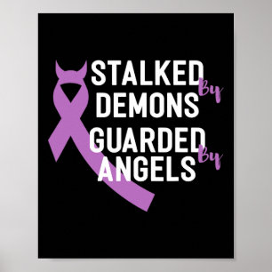 By Demons Guarded By Angels End Addiction Poster