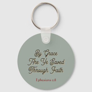 By Grace are Ye Saved Ephesians 2 Scripture Key Ring