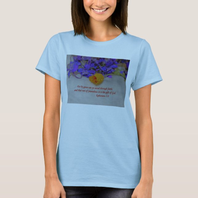 By Grace - Ephesians 2:8 T-Shirt (Front)