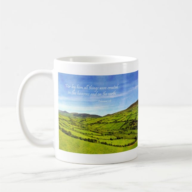 By Him all things Cork Ireland Colossians 1:16 Coffee Mug (Left)