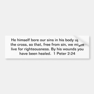 By His Wounds Bumper Sticker