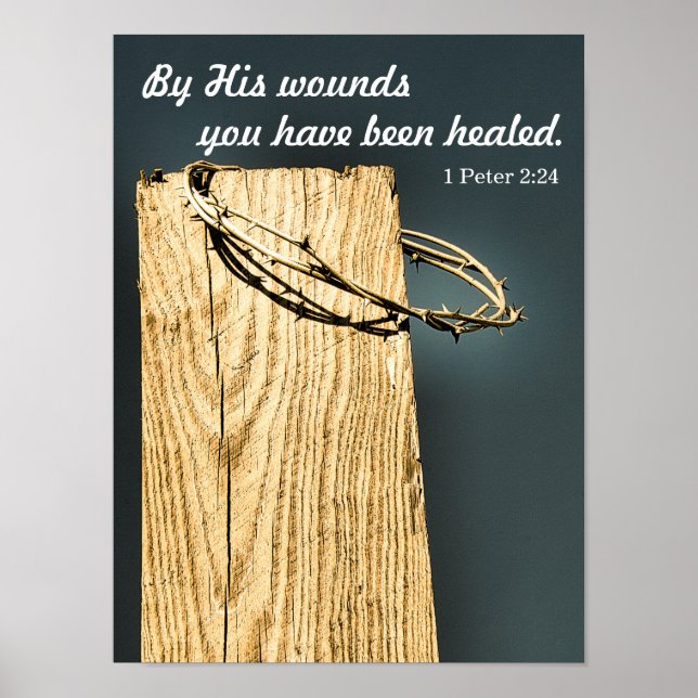 By His Wounds Poster (Front)