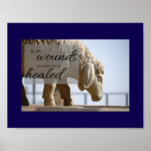 By His Wounds We are Healed Canvas Poster