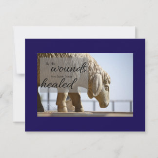 By His Wounds We are Healed Card
