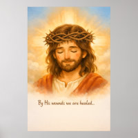 By His Wounds We Are Healed Christian Wall Art