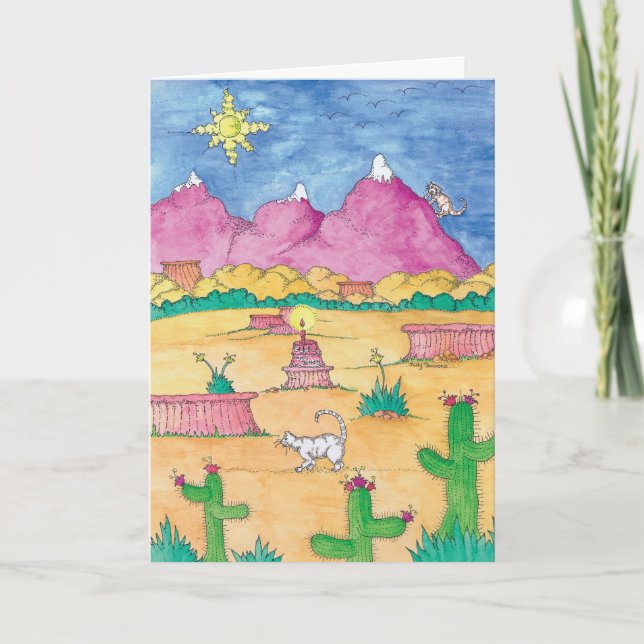 By Land or By Sea... Happy Birthday! Card (Front)