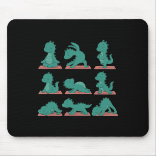 By Loch Ness Monster Doing Yoga Vegan Kawaii Mouse Mat