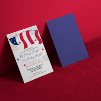 By Party People, For Party People 4th of July Invitation