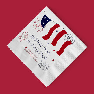 By Party People, For Party People 4th of July Napkin