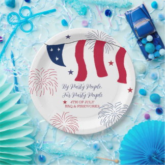 By Party People, For Party People 4th of July Paper Plate