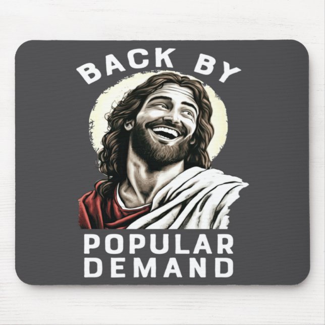 By Popular Easter Jesus Back Demand Christian Mouse Mat (Front)