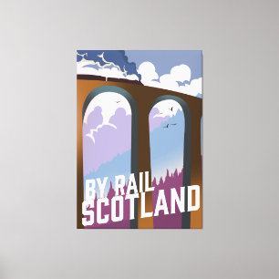 By Rail Scotland Canvas Print