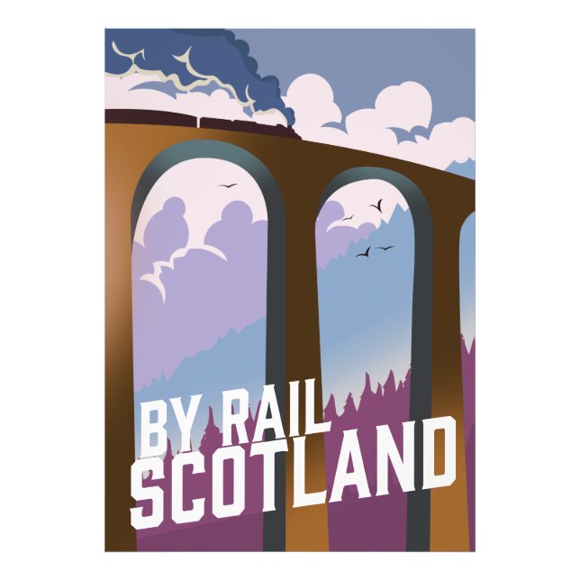 By Rail Scotland Photo Print (Front)