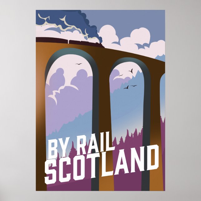 By Rail Scotland Poster (Front)