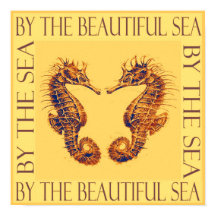 By the beautiful sea seahorses- yellow