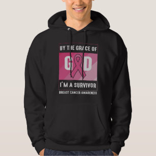 By The Grace God Breast Cancer Survivor Christian Hoodie