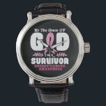 By The Grace God Im A Survivor Breast Cancer Watch<br><div class="desc">By The Grace God Im A Survivor Breast Cancer Survivor</div>