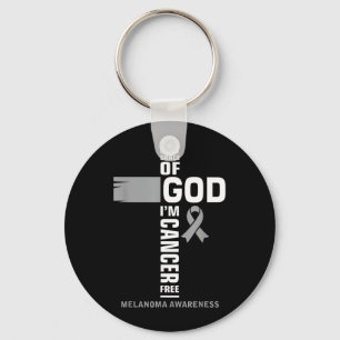 By The Grace of God Im Melanoma Cancer Survivor Key Ring
