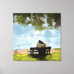 By the lake canvas print<br><div class="desc">Photo edited,  painted & designed by Loi Hong Diep</div>