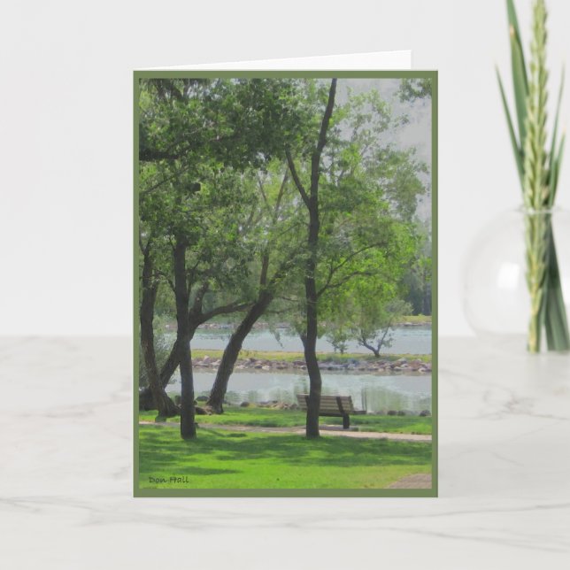 By The Lake Photograph Greeting Card (Front)