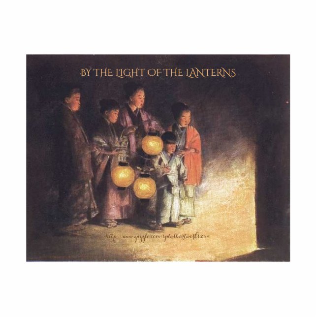 "By the light of the lanterns" Standing Photo Sculpture (Front)