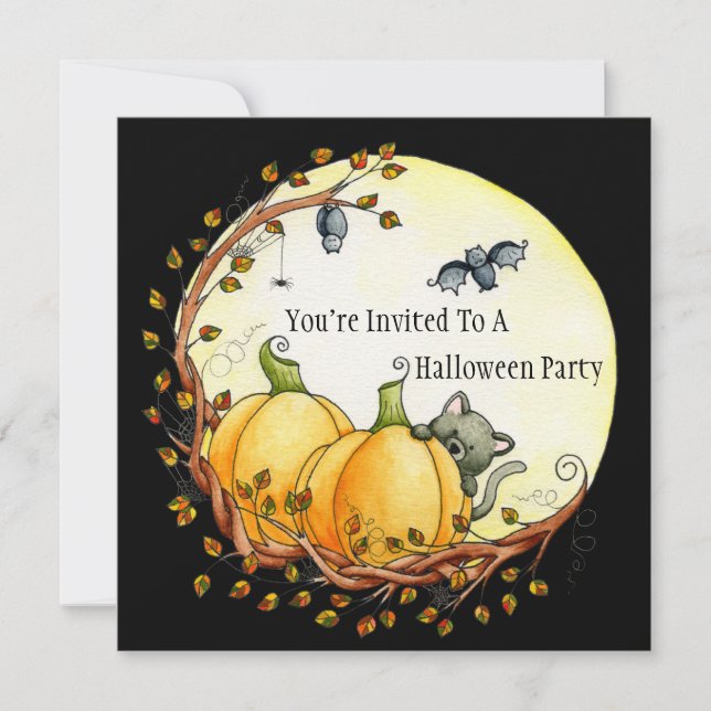 By The Light Of The Moon Invitation (Front)