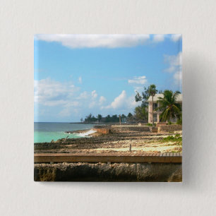 By The Ocean 15 Cm Square Badge