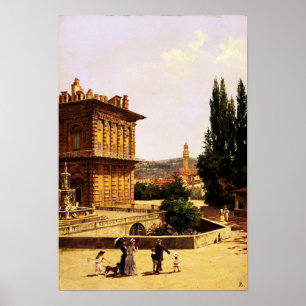 By the Pitti Palace, Florence Poster