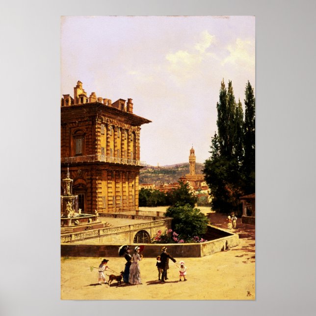 By the Pitti Palace, Florence Poster (Front)