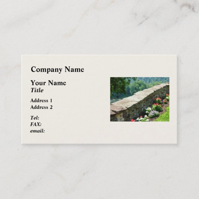 By the River Business Card (Front)