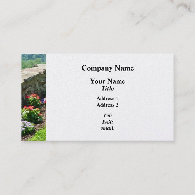 By the River - Platinum Business Card (Front)