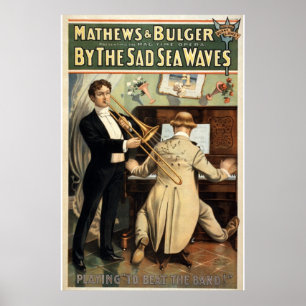 By the Sad Sea Waves Vintage Theater Poster