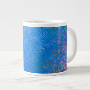 By the Sea Alcohol Ink, Abstract Acrylic Pour Large Coffee Mug