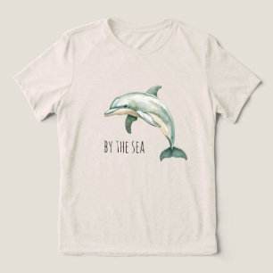 By the sea dolphin Tri-Blend shirt