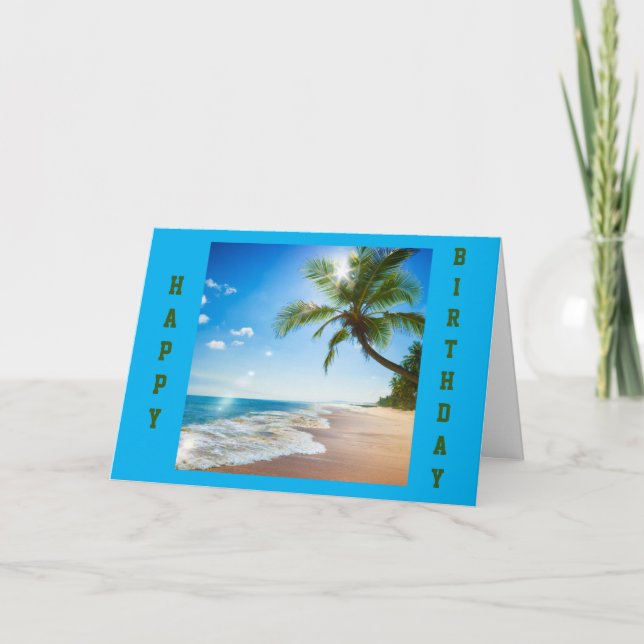 BY THE SEA FOR YOUR **BIRTHDAY** CARD (Front)