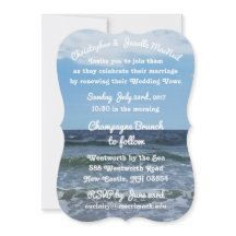 By The Sea High Definition Wedding Invitation