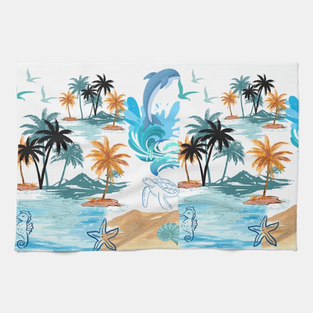 By The Sea Kitchen Towel (Horizontal)