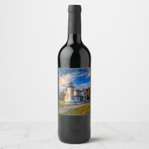 By the Sea Light House Wine Label
