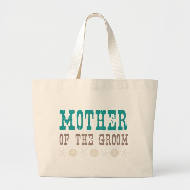 By the Sea Mother of the Groom Large Tote Bag (Front)